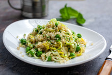 Quinoa†pilaf With Sweet Peas And Green Garlic
