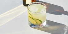 Close Up Of Margarita In Glass