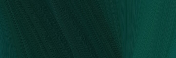 Wall Mural - elegant surreal header design with very dark blue, dark slate gray and very dark green colors. graphic with space for text or image. can be used as header or banner