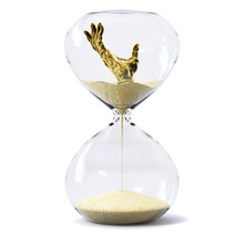 Sand Glass Or Sand Watch Concept Art About Extinction Of Humanity