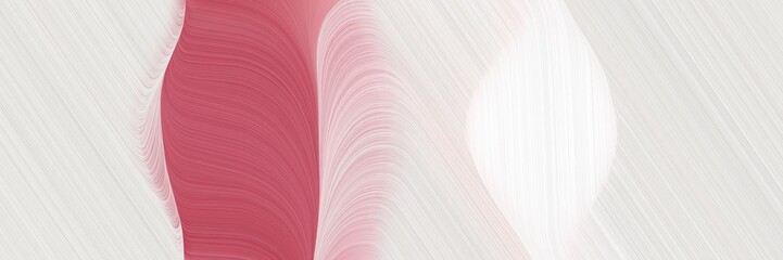 Poster - modern flowing horizontal banner with linen, indian red and pastel violet colors. graphic with space for text or image. can be used as header or banner