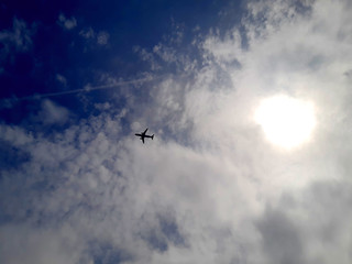 airplane flying in the sky