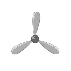 Wall Mural - Aviation propeller vector illustration. Simple airscrew picture