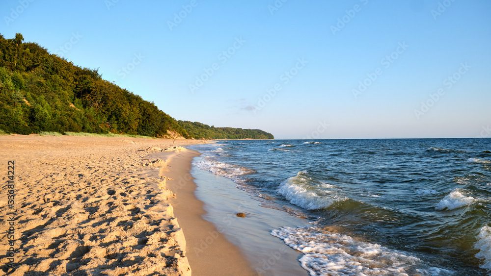 plaża nad morzem bałtyckim chłapowo - obrazy, fototapety, plakaty 