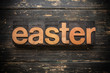 © enterlinedesign - Easter Concept Vintage Wooden Letterpress Type Word