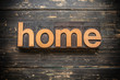 © enterlinedesign - Home Concept Vintage Wooden Letterpress Type Word