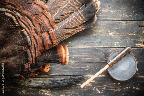Fotografía Eastern Wild Turkey Hunting Background