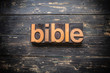 © enterlinedesign - Bible Concept Vintage Wooden Letterpress Type Word