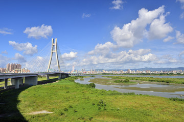 Wall Mural - New Taipei City Bridge Taiwan