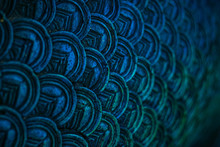 Full Frame Shot Of Blue Pattern