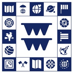 Sticker - north icon set