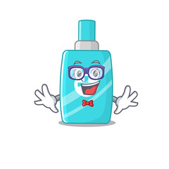 Wall Mural - Mascot design style of geek ointment cream with glasses