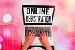 © Artur - Text sign showing Online Registration. Business photo text System for subscribing or registering via the Internet
