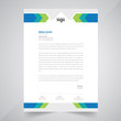 © Xvector - Abstract letterhead template design. Mordrn Stylish Letterhead Template.