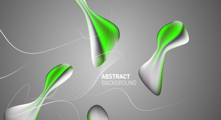 fluid gradients, abstract liquid bubble shapes background