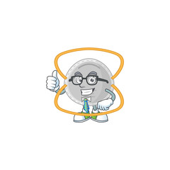 Sticker - Cartoon character design of N95 mask successful businessman