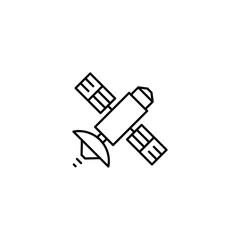 Space Satellite icon in trendy flat style isolated on white background. Symbol for your web site design, logo, app, UI. Vector illustration, EPS