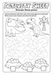 Activity sheet dinosaur theme 1
