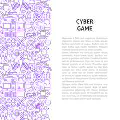  Cyber Game Line Pattern Concept