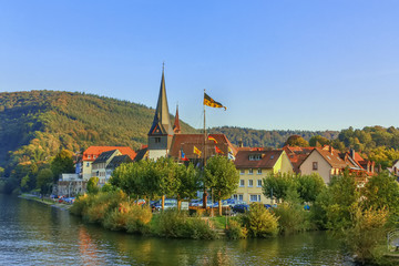 Fototapete - View of Neckargemund, Germany