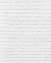 White Brick Wall May Used As Background