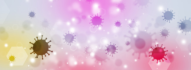 Wall Mural - virus science banner