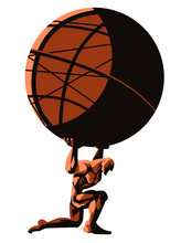 Greek Mytholofy Atlas Shrugged Holding The Globe