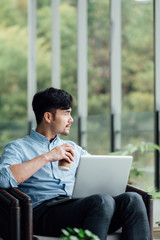 Wall Mural - Young Asian business man