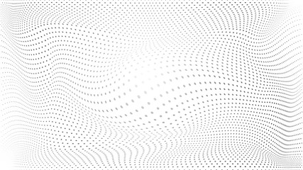 Wall Mural - abstract halftone wave dotted background. modern monochrome background. futuristic grunge pattern, d