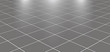 Ceramic tiles in the kitchen or bathroom on the floor 3d. Realistic gray square terracotta. Perspective and light - vector illustration.