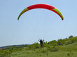 Paraglider coming in to land