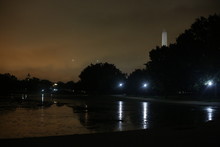 Washington Monument At Night 