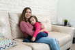 © AntonioDiaz - Loving mother with daughter at home