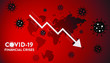 COVID-19 Coronavirus World Economy Crises Downfall Background