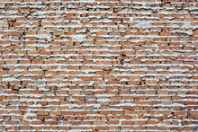 Old Weeping Red Brick Wall Texture Background