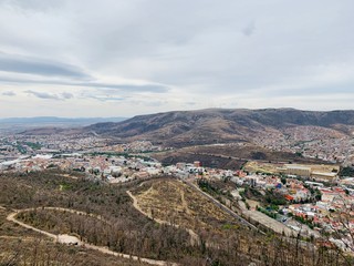 aerial view of the city