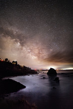 The Night Sky At A Northern California Beach