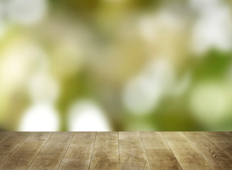 Canvas Print - Wooden table product background