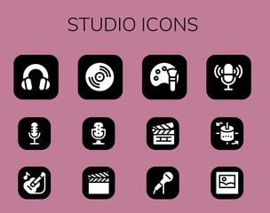 Wall Mural - studio icon set