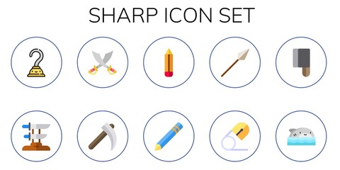 Poster - sharp icon set