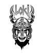 Loki Norse God Helmet Viking Emblem