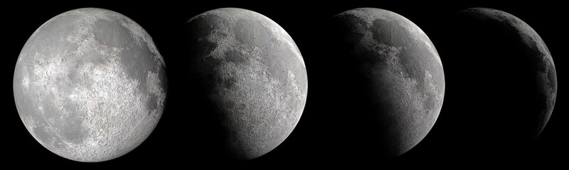 Wall Mural - detail of moon phases