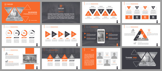 Wall Mural - presentation templates, corporate. elements of infographics for presentation templates. annual repor