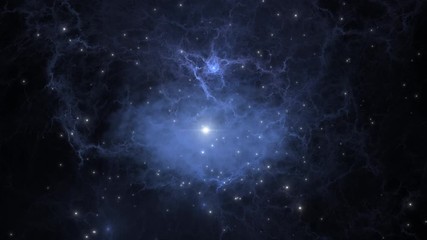 Wall Mural - the supernova remnant. view of nebula expanding and 3d journey around the nebula. 3d animation