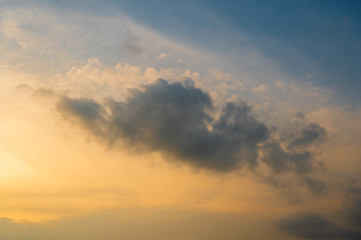 Wall Mural - sunset sky for background,sunrise sky and cloud at morning.