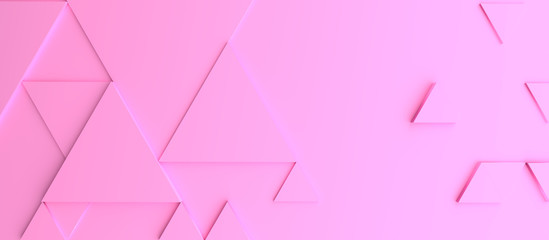 Wall Mural - Abstract modern pink triangle background