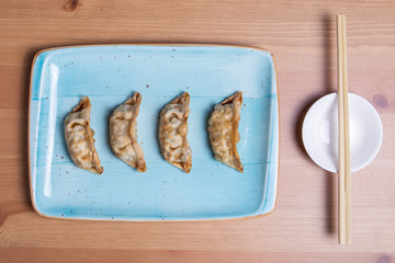 Canvas Print - Gyoza or dumplings snack