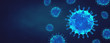 Coronavirus Covid-19  or monkeypox virus - Microbiology And Virology Concept image