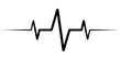 heart rate pulse, icon medicine logo, vector heartbeat heart rate icon, audio sound radio wave amplitude spikes
