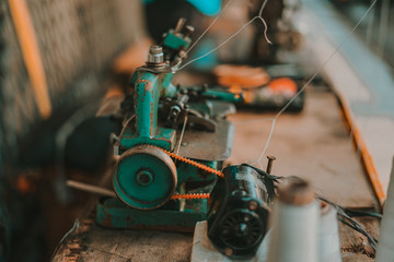 Potrait Of An Old Sewing Machine